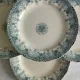 6 flat plates in earthenware from HB Choisy-le-Roi "Henriette"