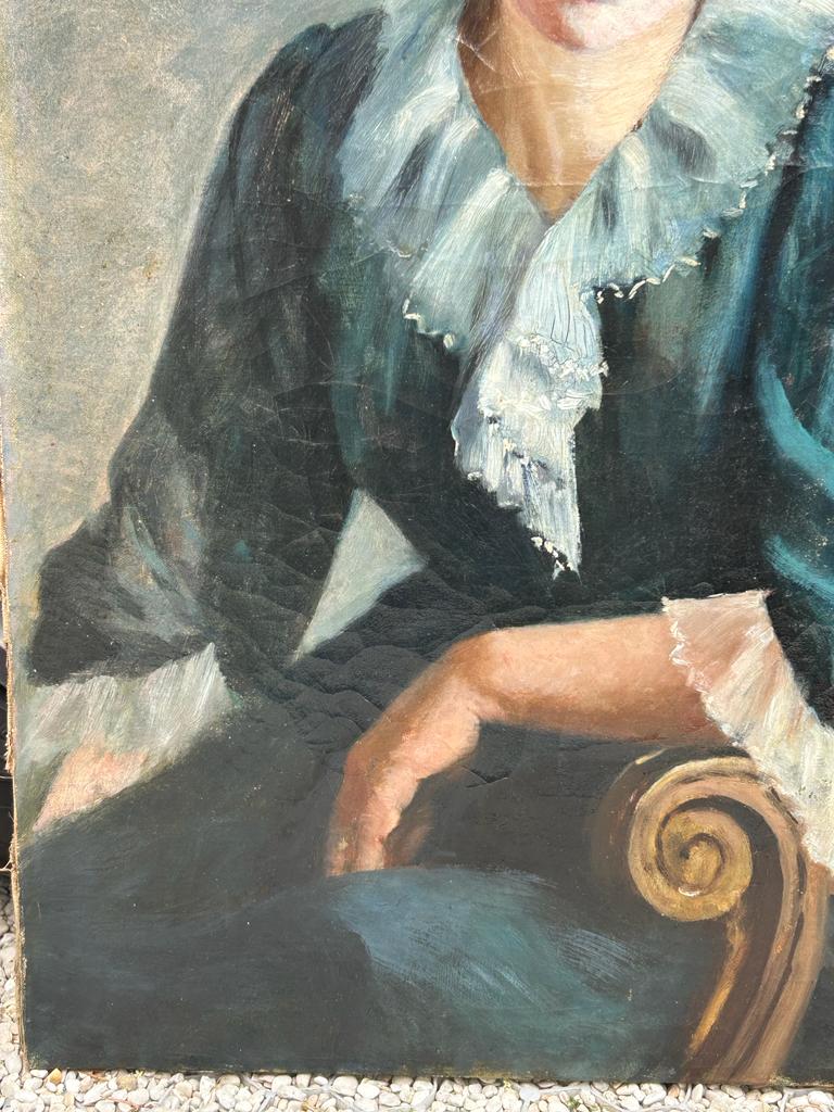 Portrait of a young woman circa 1890 - 1900