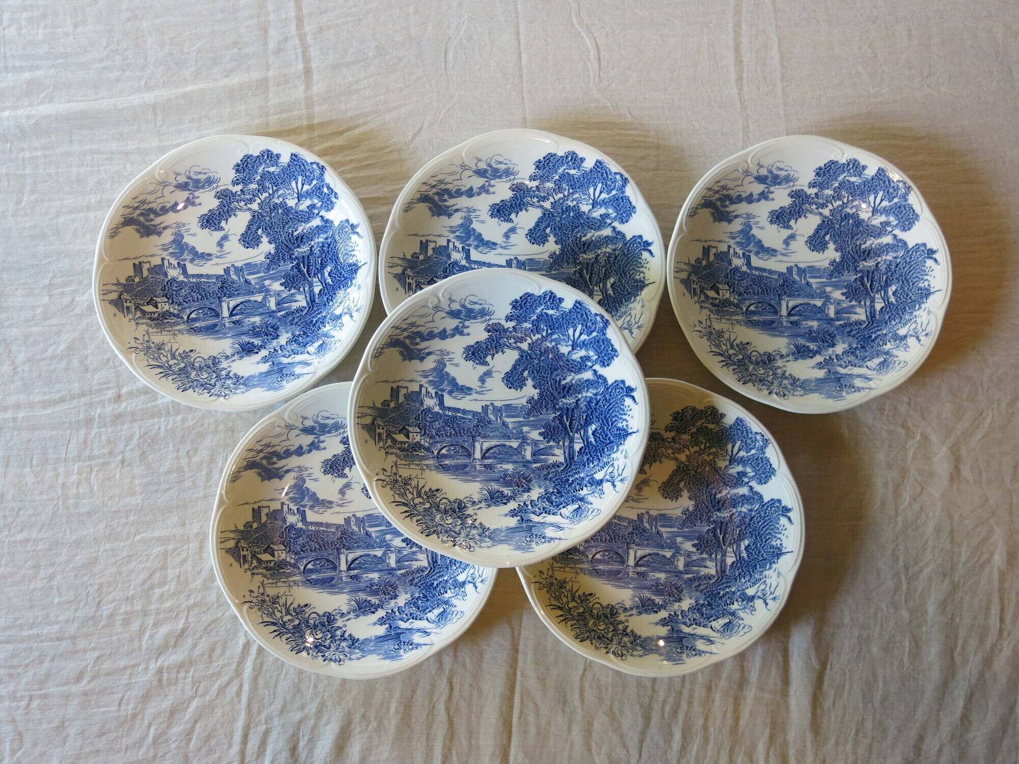 7 flat plates from the gien factory