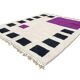 Off-white rug with geometric patterns, 200cm x 250cm