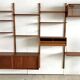 A wall unit with 4 compartments by Poul Cadovius, Denmark, 1960s.