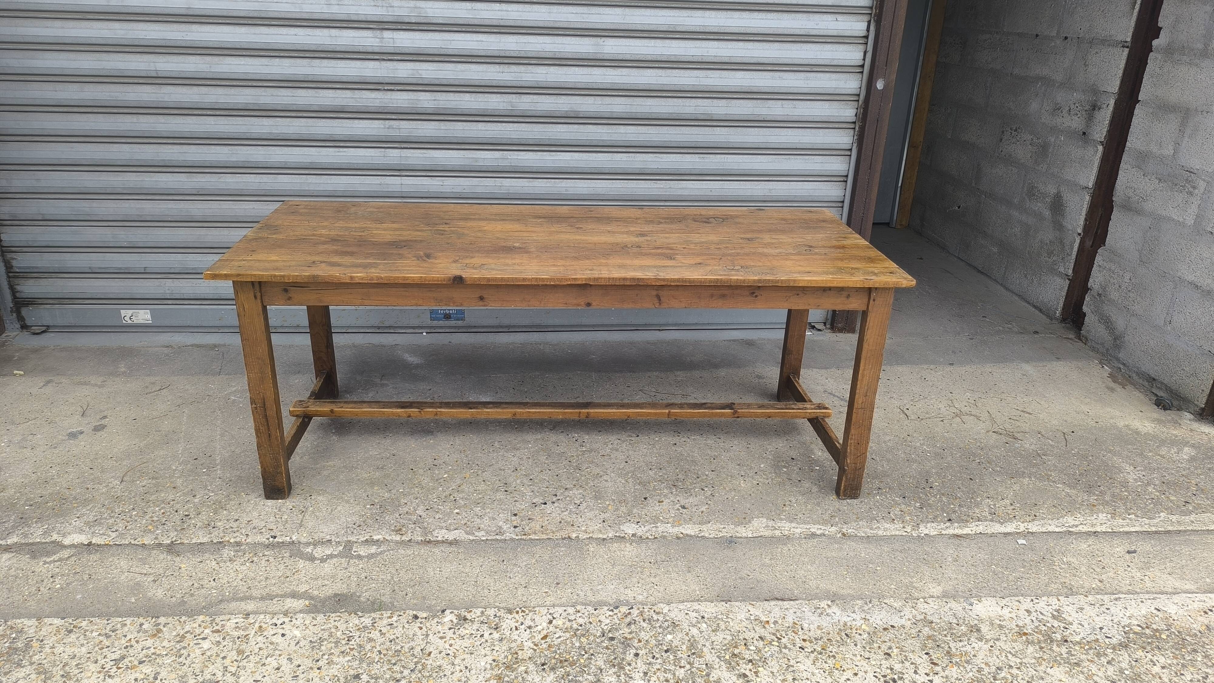1950s Swedish Pine Farmhouse Table