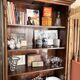 Wooden bookshelf with drawer