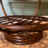 Vintage bamboo rattan coffee table