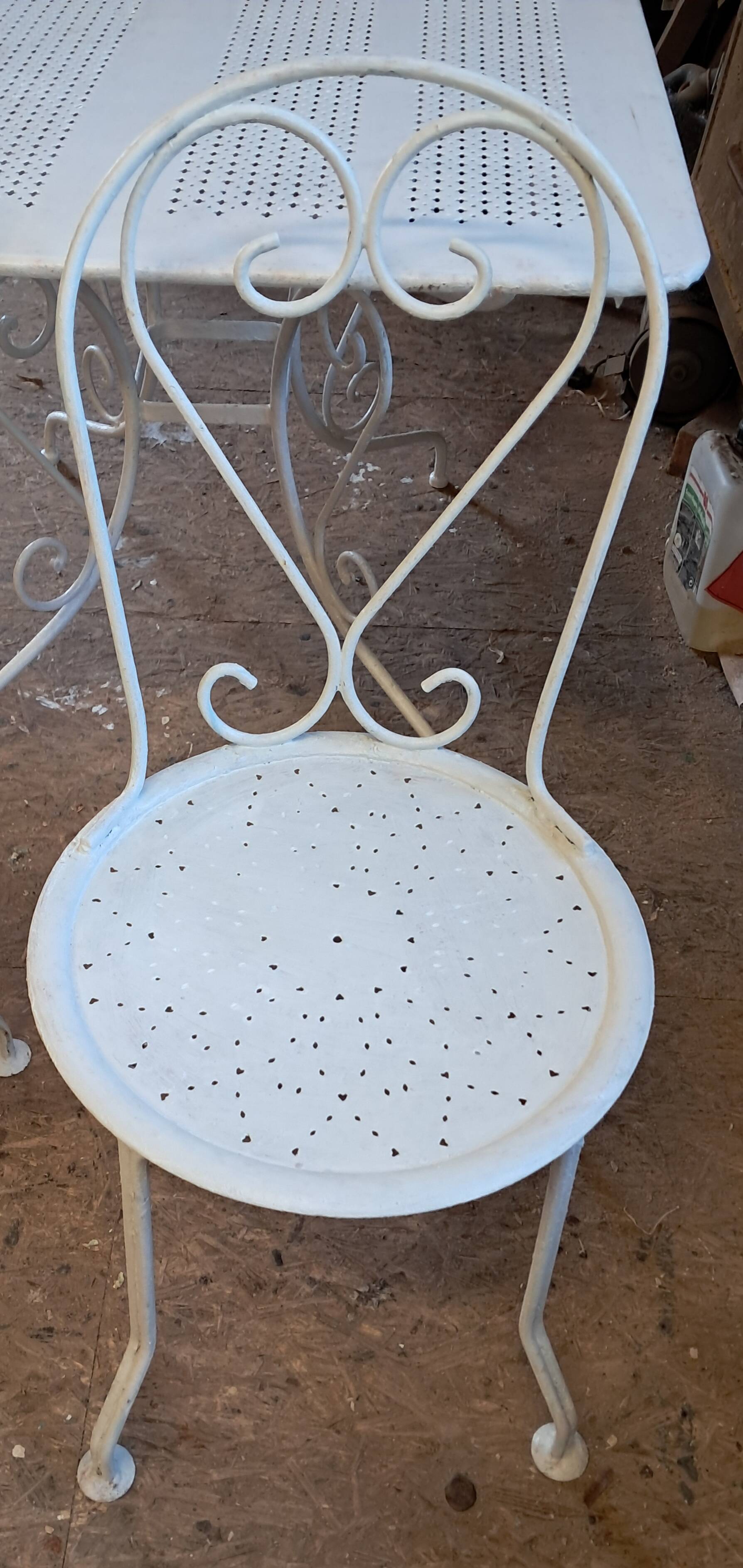 pair of garden chairs circa 1950