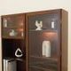 Rosewood display cabinet by Omann Jun Møbelfabrik model 6 with lighting, Denmark 1960s
