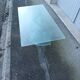 Table basse vintage verre opaque