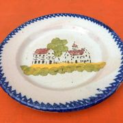 Faïence de Charolles Ancienne assiette Décor traditionnel