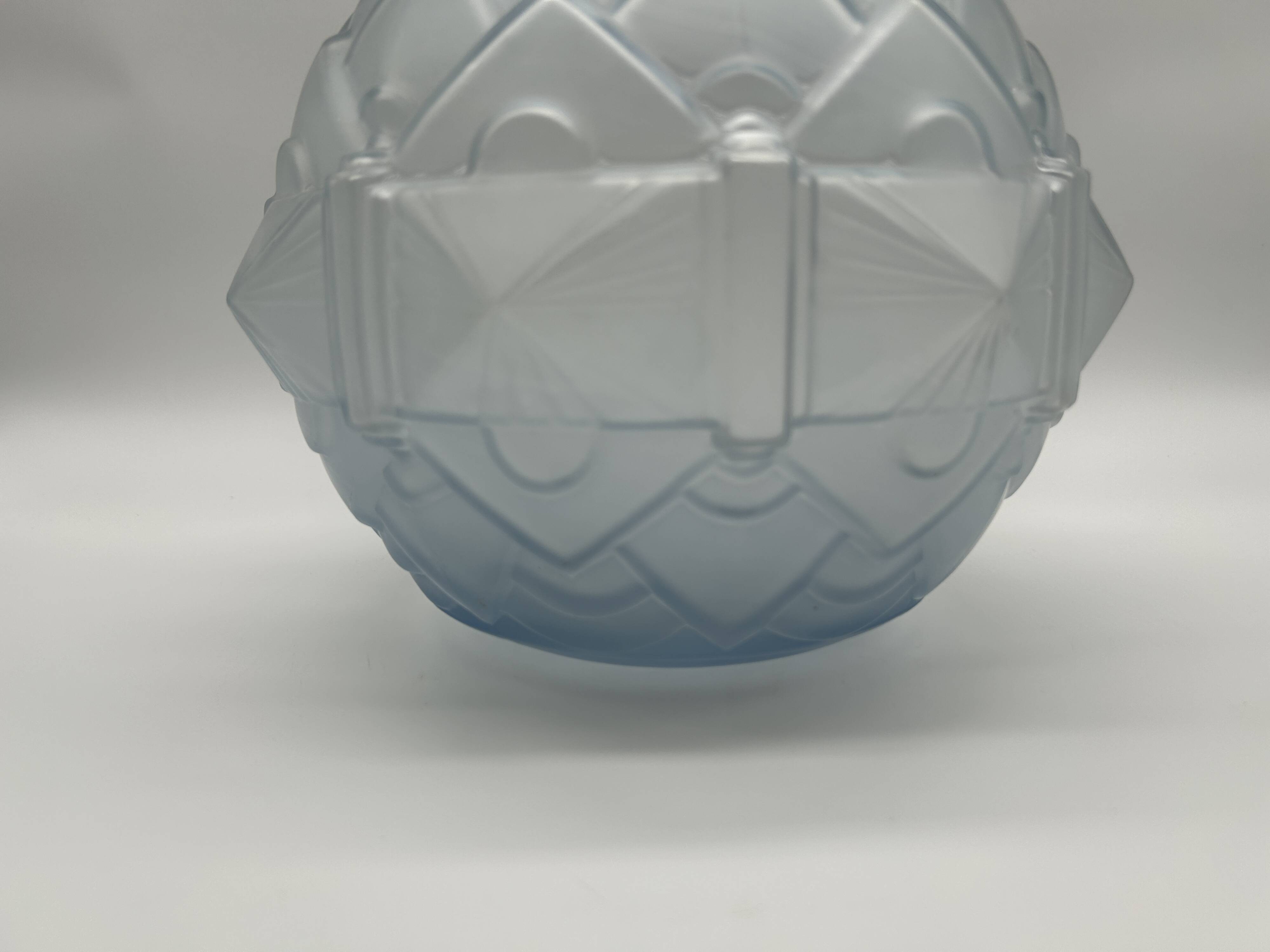 ART DECO period glass ball vase