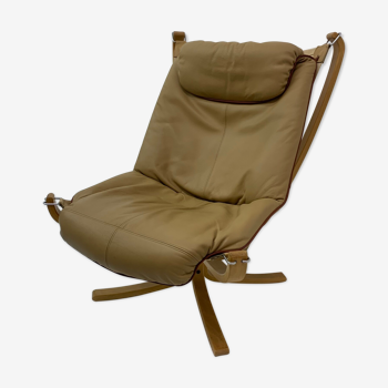 Falcon leather armchair by Sigurd Ressel for Vatne Møbler 1970s