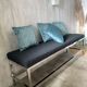 Stainless steel bench 70's