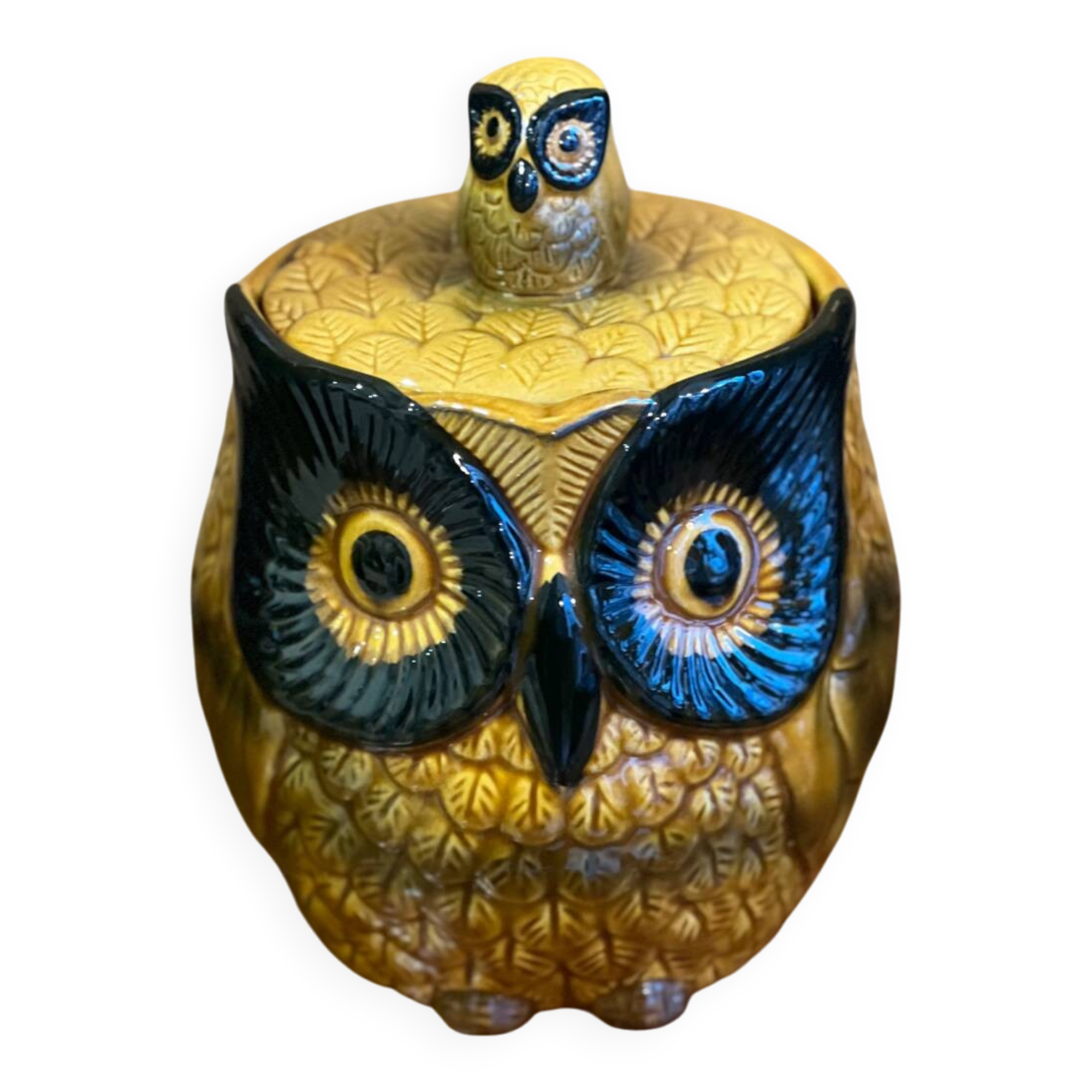 Owl 1970 / slipware box