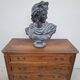 Louis XV style commode in solid walnut, 19th century rustic.