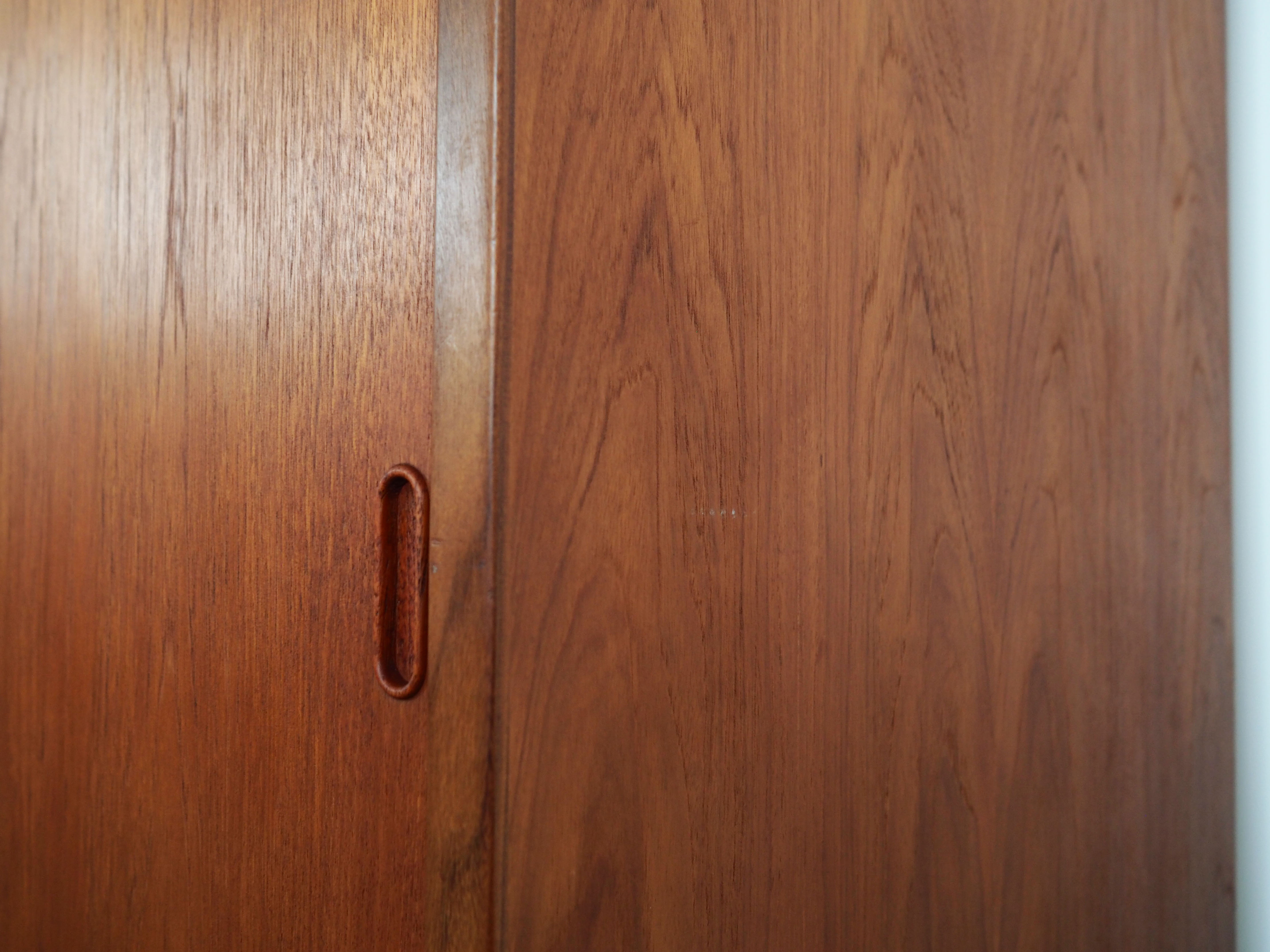Teak wardrobe, Danish design, 1970s, production: Denmark