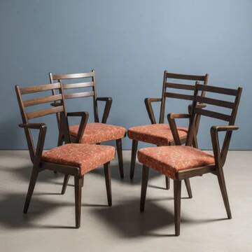Set of Czechoslovak mid-century chairs, 1970s