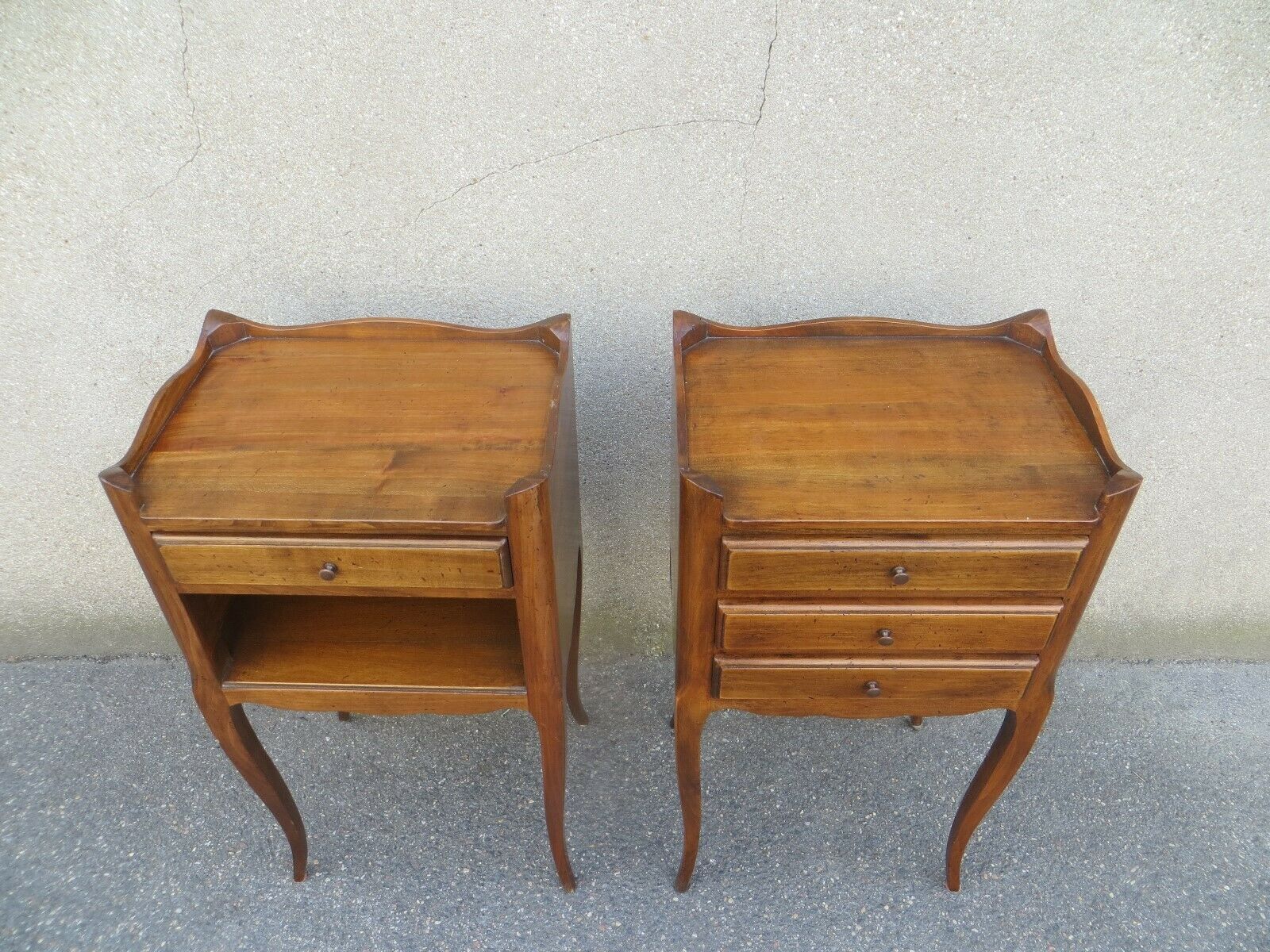 Pair of bedside table Louis XV style