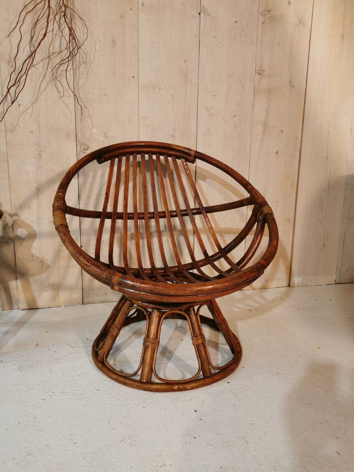 Rattan armchair