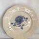 Set of 11 Digoin flat plates, blue rose patterns