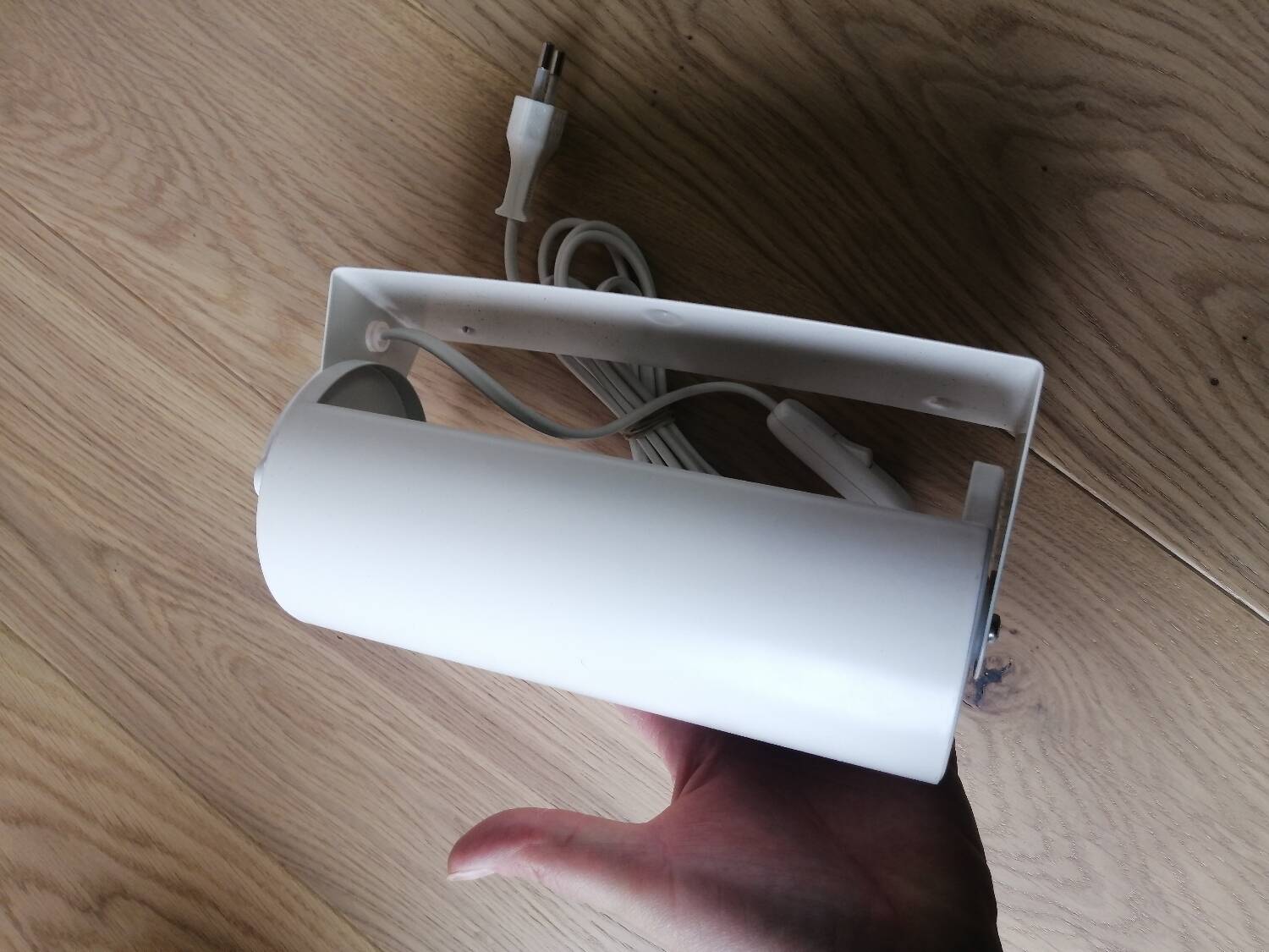 White metal wall lamp, Ikea 80s