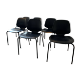 Set of 6 dining chairs form black normann copenhagen