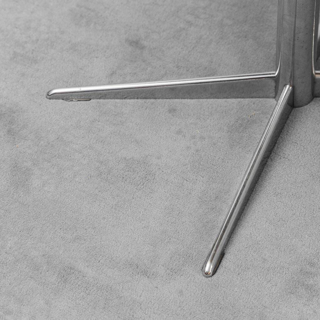 Table d'appoint FIMSA avec piédestal en métal, modernisme vintage des années 1960.