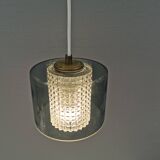 Lampe suspendue suédoise de la verrerie Orrefors