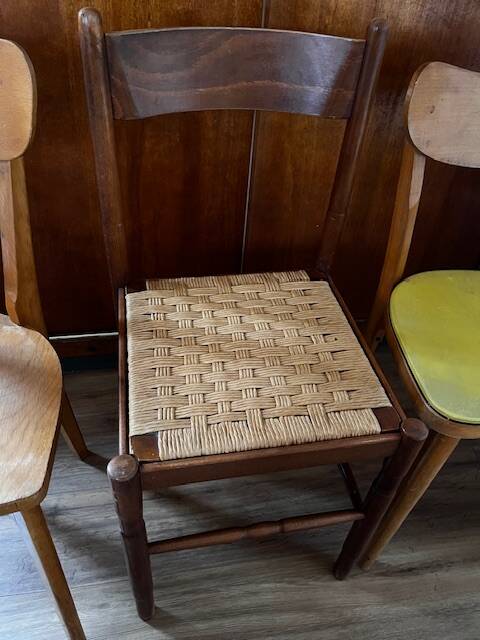 Set of 4 mismatched chairs