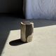 Small side table in black and white petrified wood H28 D18