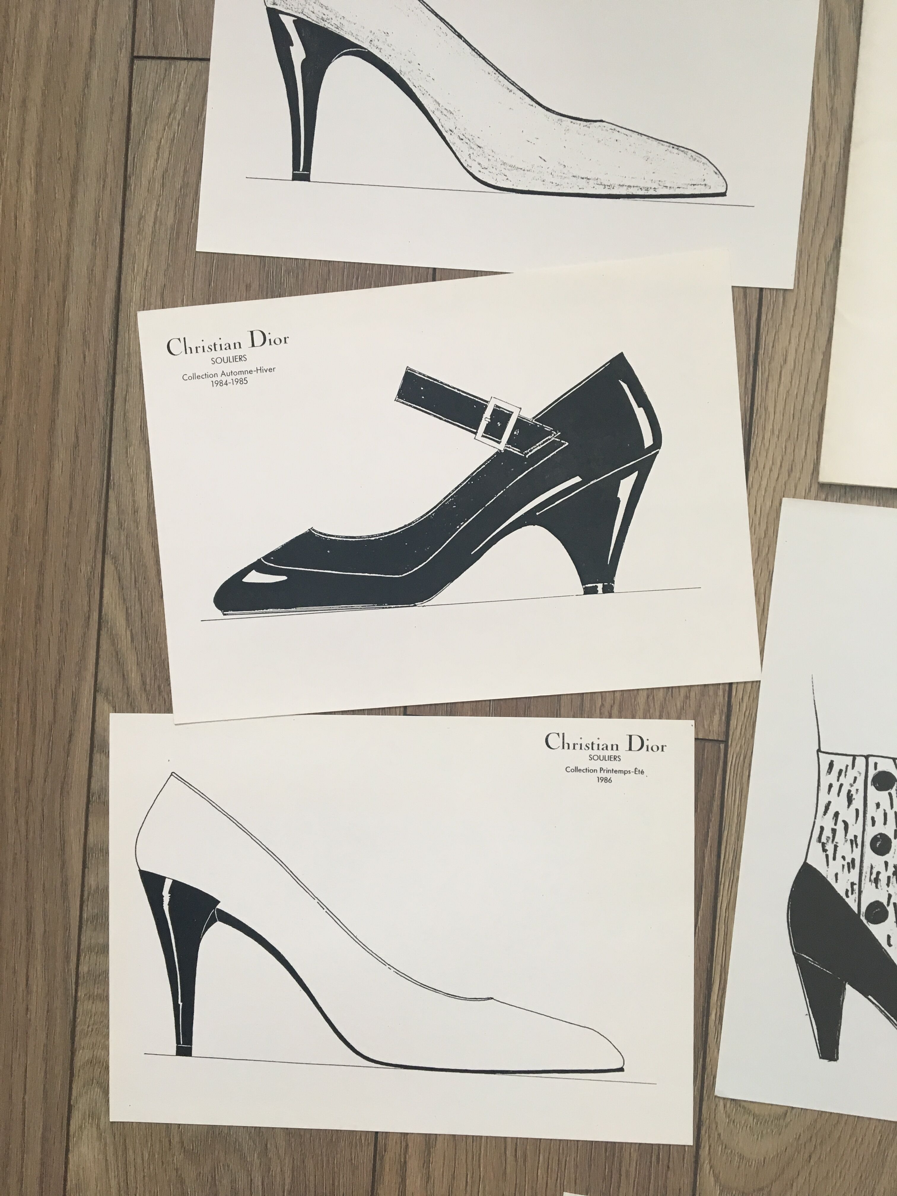 Christian Dior - Pierre Balmain: batch of 10 fashion sketches
