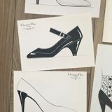 Christian Dior - Pierre Balmain: batch of 10 fashion sketches