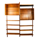 Une étagère modulable Danoise en teck, Poul Cadovius pour Cado 1960-160 cm.