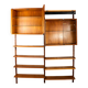 A Danish modular teak shelf, Poul Cadovius for Cado 1960 - 160 cm.