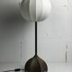 Brutalist bronze large cocoon table lamp, Dutch 1990s