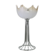 Lamp "space age". glass reflector, metal base. Circa 1970