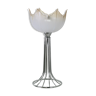 Lamp "space age". glass reflector, metal base. Circa 1970