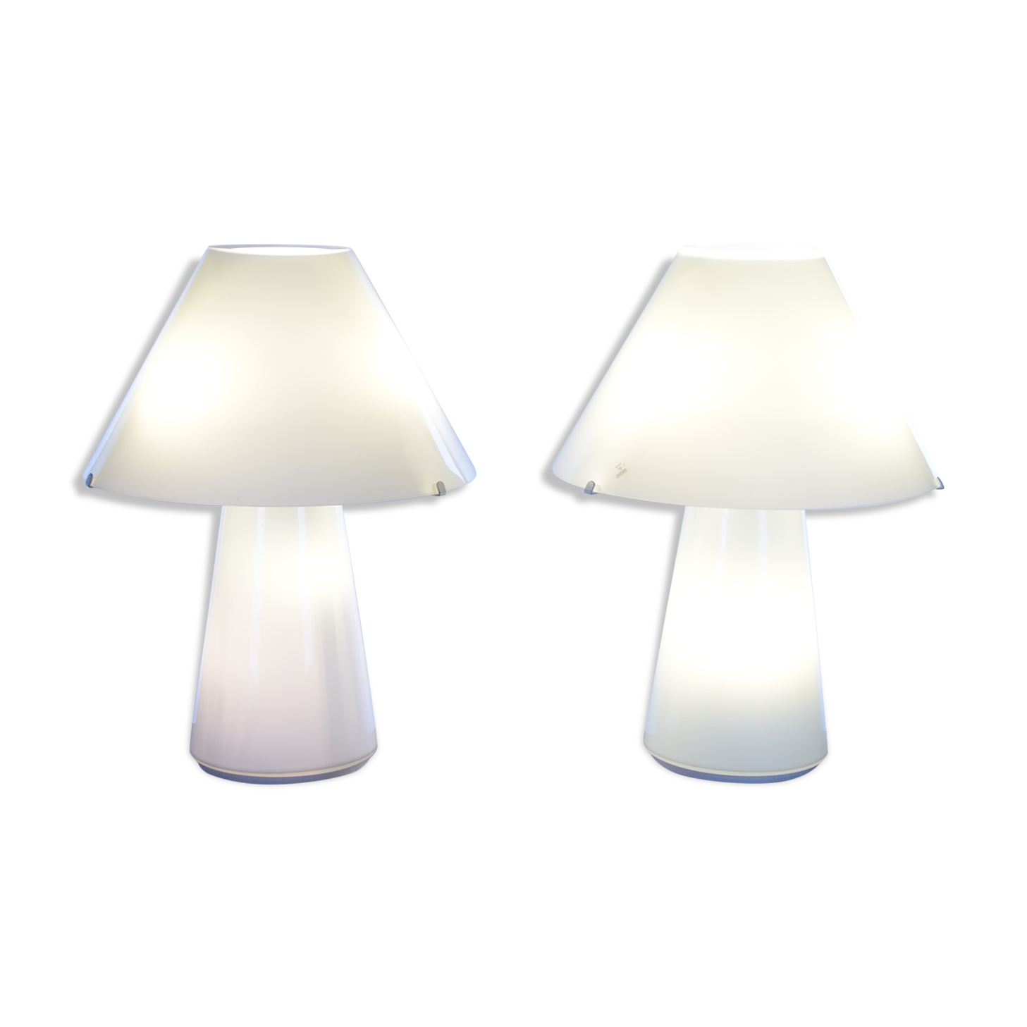 Set murano table lamps handmade, 1970s
