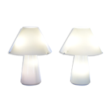 Set murano table lamps handmade, 1970s