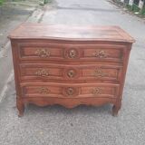 Commode en chene  d epoque Louis XV