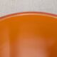 Pair of orange opaline ball pendants by Parscot, France circa 1970.