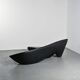 "Moon System" canapé in black leather, Zaha Hadid for B&B Italia, 2007