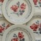 Set of 6 DIGOIN SARREGUEMINES earthenware dinner plates. CANNES model.