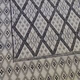 Handmade white carpet corridor 370x80cm
