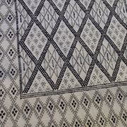 Handmade white carpet corridor 370x80cm