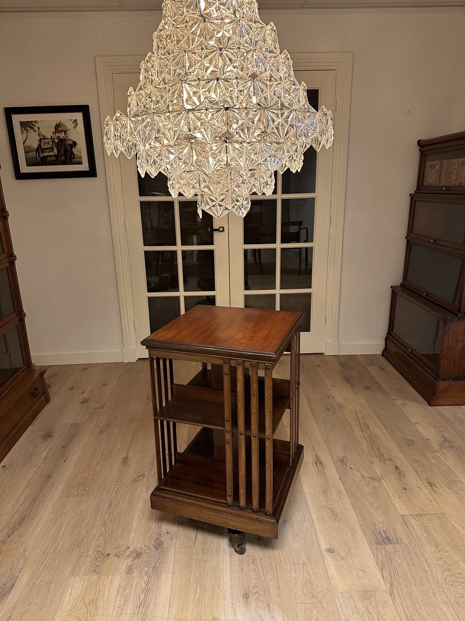 mahogany revolving bookcase