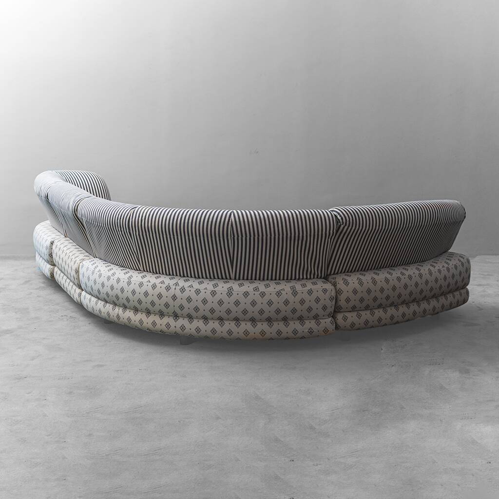 Divano modulare a 4 elementi di busnelli italia anni ’70 vintage modernaria