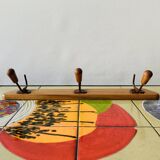 Vintage wall coat rack - 3 hooks