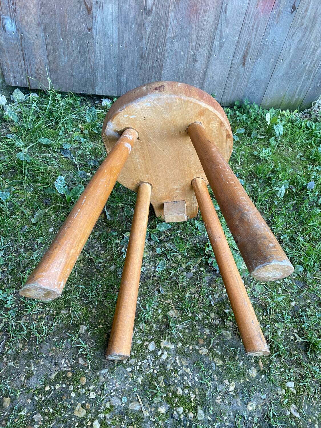 Old brutalist chair deco mountain solid wood vintage