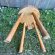 Old brutalist chair deco mountain solid wood vintage
