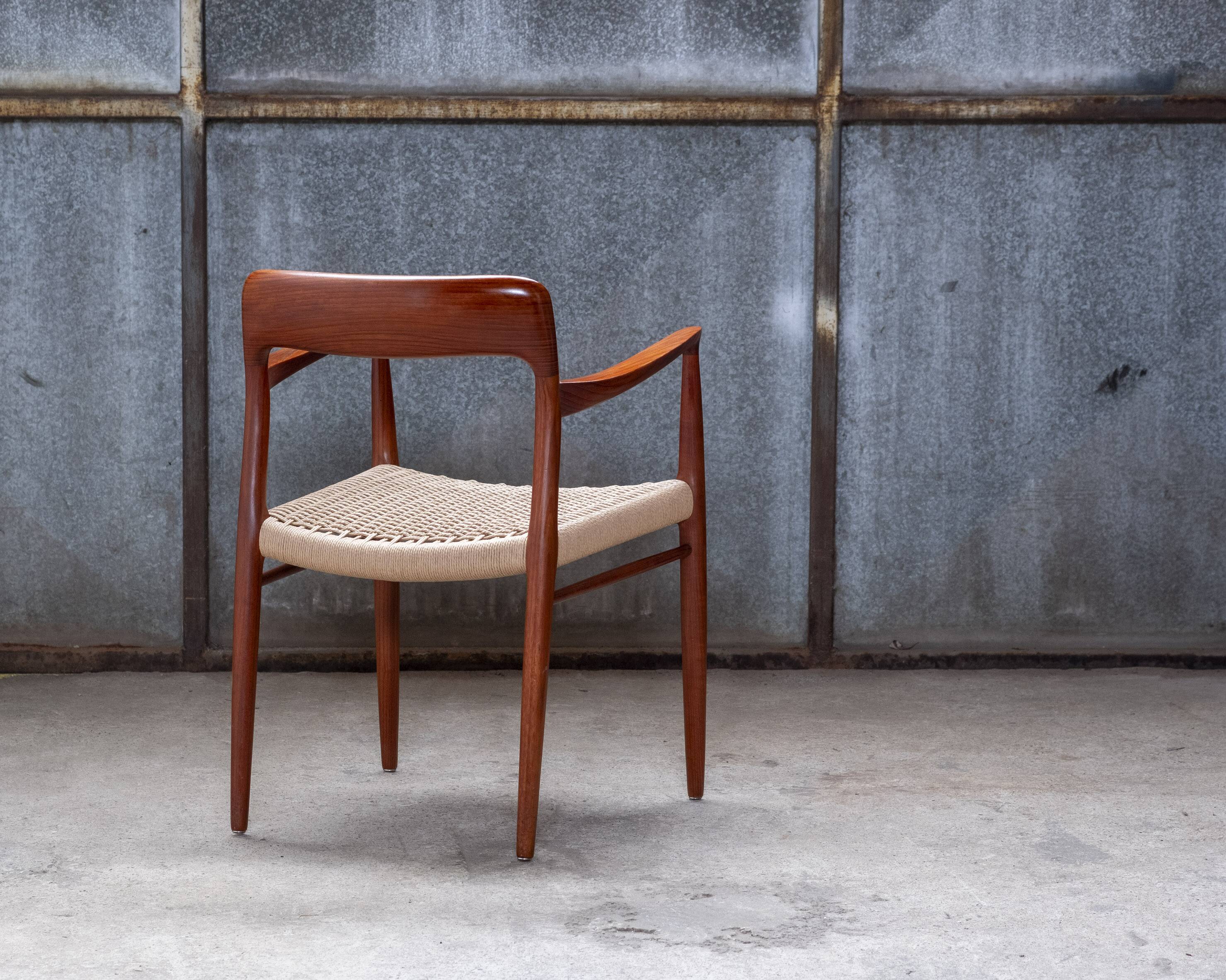 2x Niels Otto Møller Chair Model 56 in Teak, 1960s Denmark