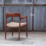 2x Niels Otto Møller Chair Model 56 in Teak, 1960s Denmark